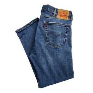 Levi's 505 Regular Fit Blue Jeans Mens 38x30 Straight Leg‎ Medium Wash Denim